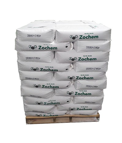 pallet of ZnO